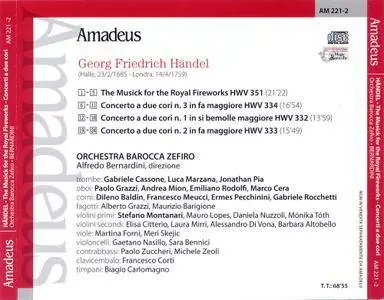 Zefiro Baroque Orchestra, Alfredo Bernardini - Handel: Music for the Royal Fireworks, Concerti a due cori (2008) (Repost)