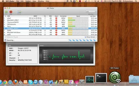 WiFi Radar v1.7 Mac OS X