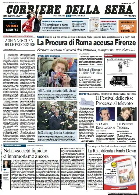 Il Corriere della Sera (22-02-10)