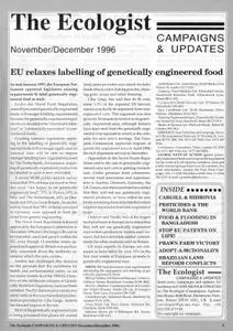 Resurgence & Ecologist - Campaigns & Updates (November/December 1996)