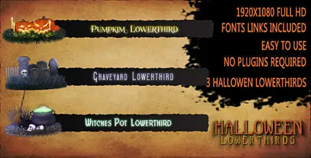 Halloween Lower Thirds - Project for After Effects (VideoHive)