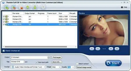 ThunderSoft GIF to Video Converter 1.5.8.0