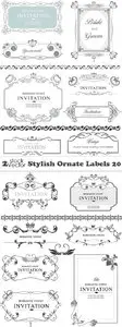 Vectors - Stylish Ornate Labels 20