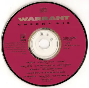 Warrant - Cherry Pie (1990) [Japan 1st Press]