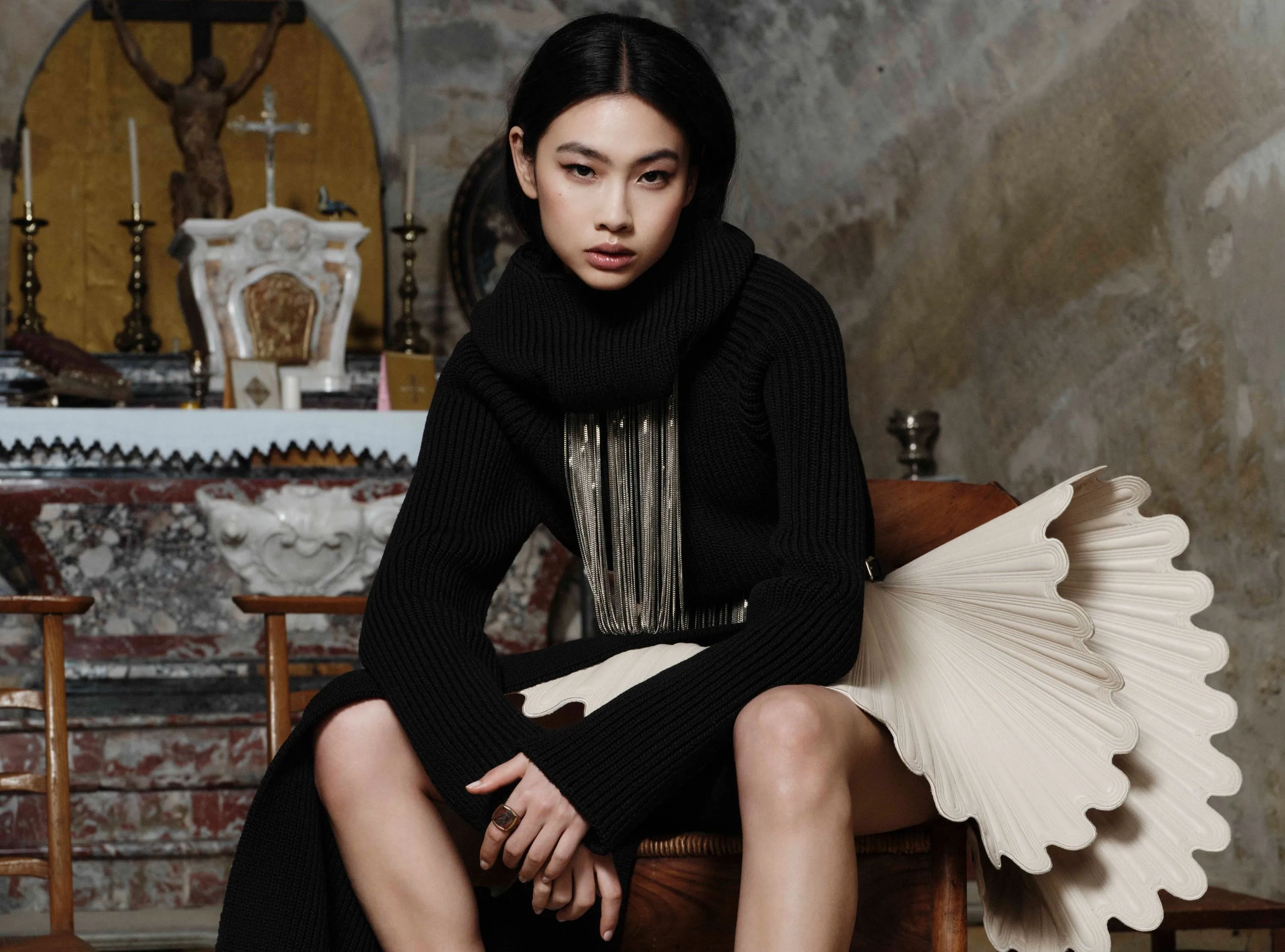 Hoyeon by Sharif Hamza for ELLE UK November 2025