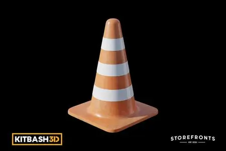 Kitbash: Storefronts - Traffic Cone A 477YW9F
