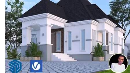 Luxury 3Bedroom Bungalow Learn Basic To Advance Sketchup Pro