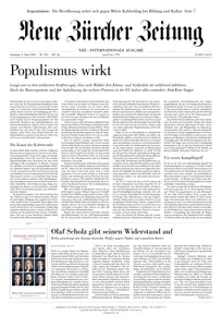 Neue Zurcher Zeitung International  - 01 Juni 2024