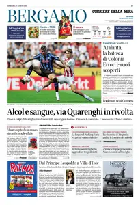 Corriere della Sera Bergamo - 10 Agosto 2025