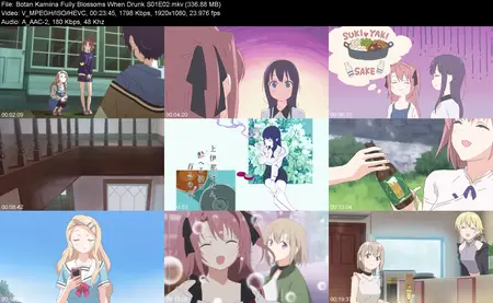 Botan Kamiina Fully Blossoms When Drunk S01E02