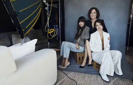 Olivia Colman, Dakota Johnson, and Jessie Buckley by Alexi Lubomirski for Netflix Queue Issue 6