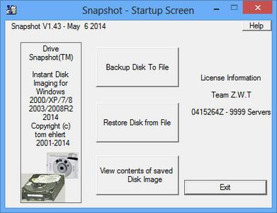 Drive SnapShot 1.44.0.17485 + Portable