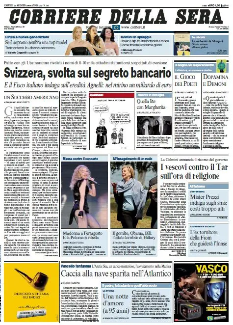 Il Corriere della Sera (13-08-09)