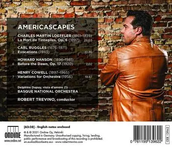 Robert Trevino, Basque National Orchestra - Americascapes: Loeffler, Ruggles, Hanson, Cowell (2021)