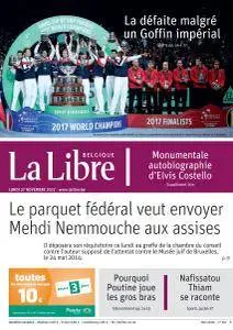 La Libre Belgique du Lundi 27 Novembre 2017