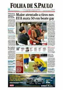 Folha de São Paulo - 13 de junho de 2016 - Segunda