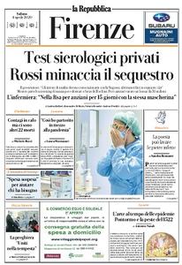 la Repubblica Firenze - 4 Aprile 2020