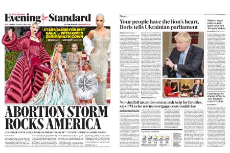 London Evening Standard – May 03, 2022