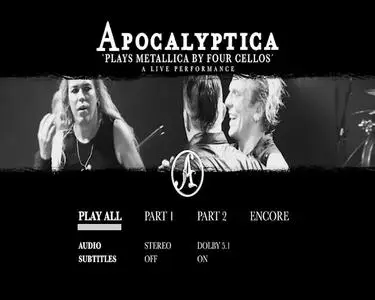 Apocalyptica - Plays Metallica by Four Cellos - A Live Performance (2018) [DVD9]