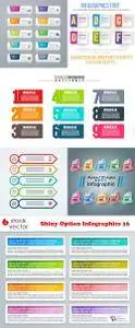 Vectors - Shiny Option Infographics 16