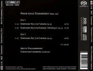 Christian Lindberg, Arctic Philharmonic Orchestra - Tchaikovsky: Symphonies Nos. 4, 5 & 6 (2016)