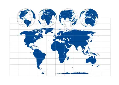 Globes and World Map