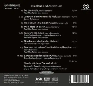 Masaaki Suzuki, Yale Institute of Sacred Music - Nicolaus Bruhns: Cantatas and Organ Works, Vol.1 (2021)