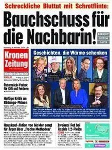 Kronen Zeitung Niederösterreich - 30. November 2017