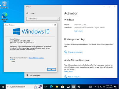 Windows 10 Pro 22H2 build 19045.3803 Preactivated (x64) Multilingual December 2023