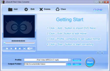uSeesoft Total Video Converter v1.5.0.7