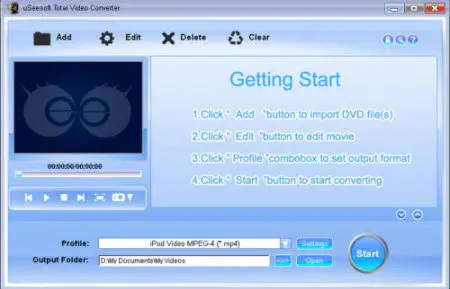 uSeesoft Total Video Converter v1.5.0.7