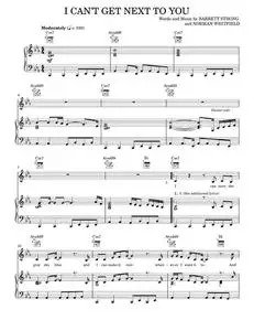 I Can't Get Next To You - Al Green, The Temptations (Piano-Vocal-Guitar)