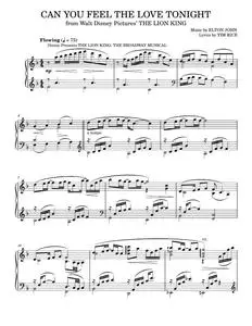 Can You Feel The Love Tonight (from The Lion King) - Elton John, The Lion King (Piano Solo)