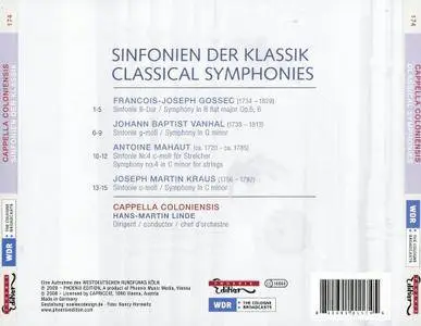 Cappella Coloniensis, Hans-Martin Linde - Classical Symphonies (2009) (Repost)