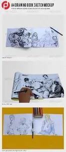 GraphicRiver A4 Drawing Book Mockup