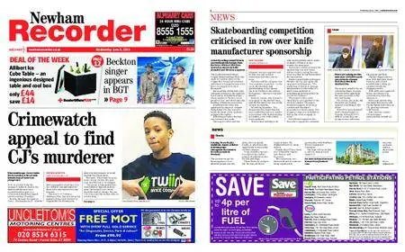 Newham Recorder – June 06, 2018