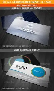 GraphicRiver Fancy And Clean Business Cards Bundle