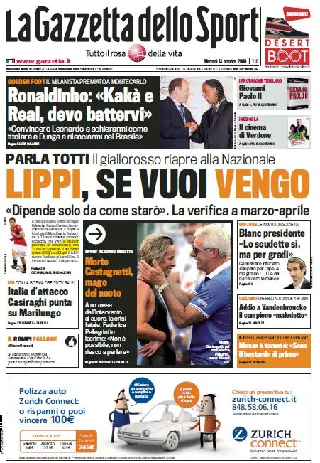 La Gazzetta dello Sport (13-10-09)