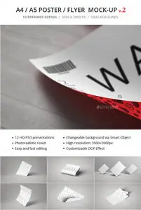 GraphicRiver - A4 Poster / Flyer Mockup