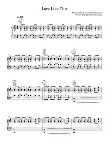 Love like this - Kodaline (Piano-Vocal-Guitar (Piano Accompaniment))