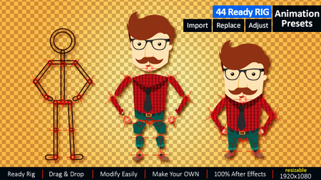 Ready Rig for Your Character - Project for After Effects (VideoHive)