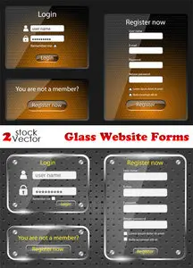 Vectors - Glass Website Forms
