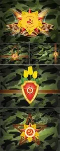 Victory Day Camouflage Backgrounds