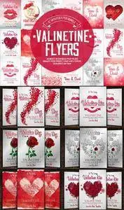 CreativeMarket - 12 Valentine Flyers Bundle