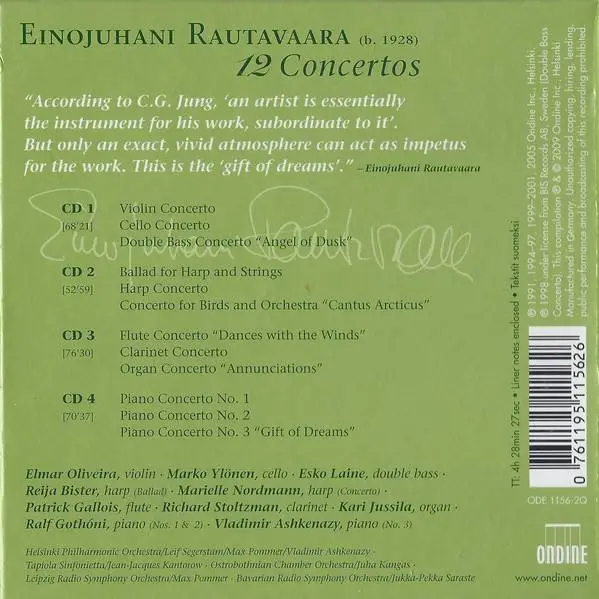 VA Einojuhani Rautavaara 12 concertos (2009) / AvaxHome