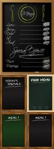 Menu Blackboard Vector