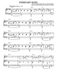 February song - Josh Groban (Piano Vocal)