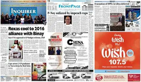 Philippine Daily Inquirer – August 11, 2014