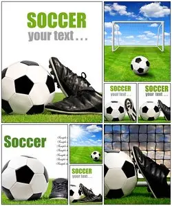 Soccer Backgrounds with Place for Text
