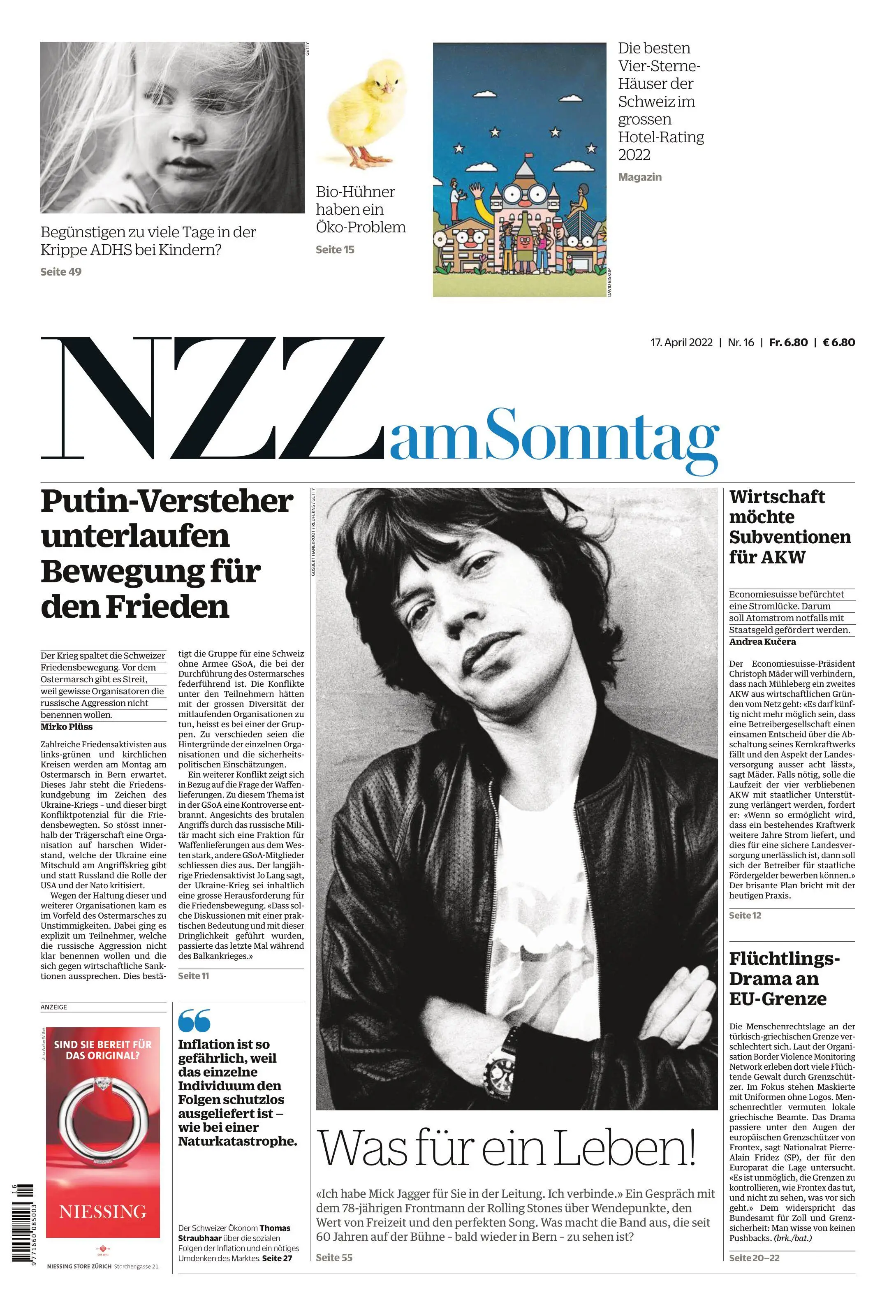 NZZ am Sonntag – 17. April 2022